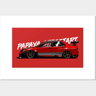 Lancer Evolution 9 MR - PAPAYA STREETART Posters and Art